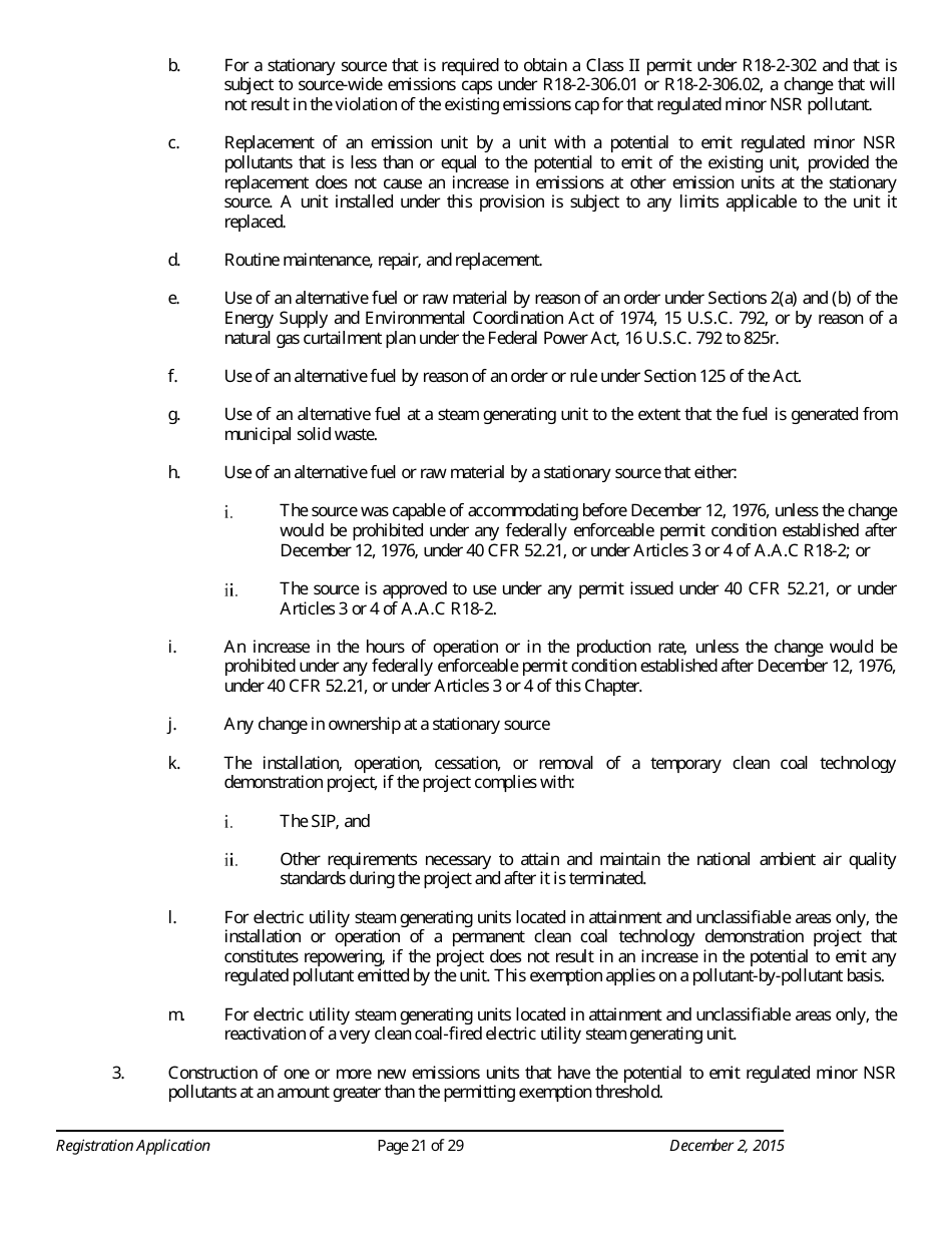 Standard Registration Application Form - Arizona, Page 21