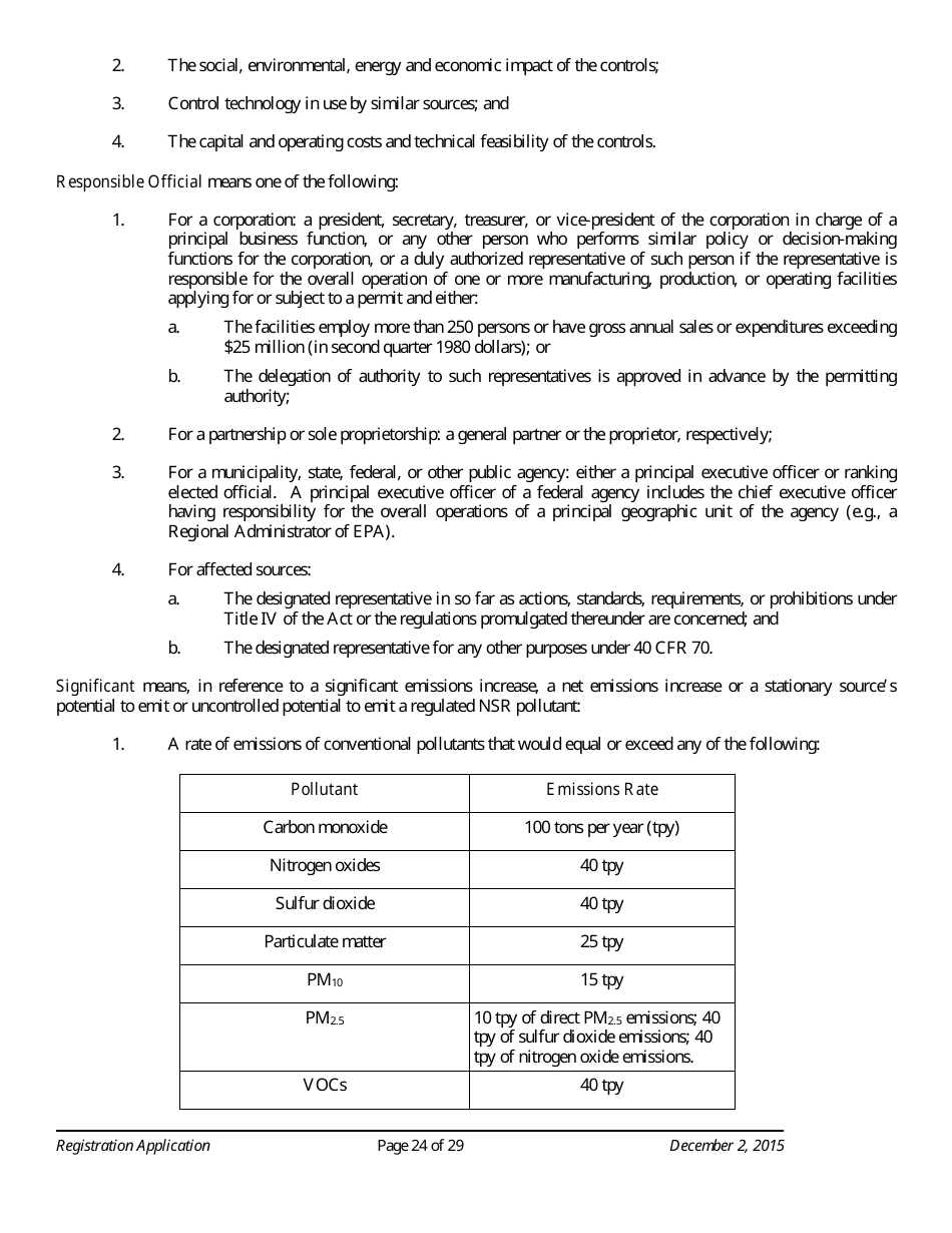 Standard Registration Application Form - Arizona, Page 24