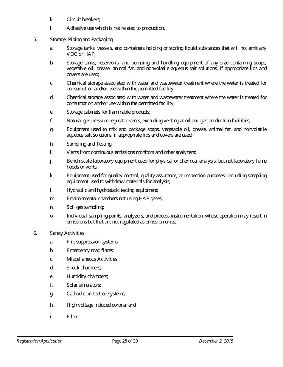 Standard Registration Application Form - Arizona, Page 28