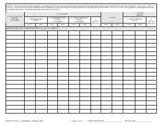 ADEQ Form 2C AZPDES Addendum - Arizona, Page 11