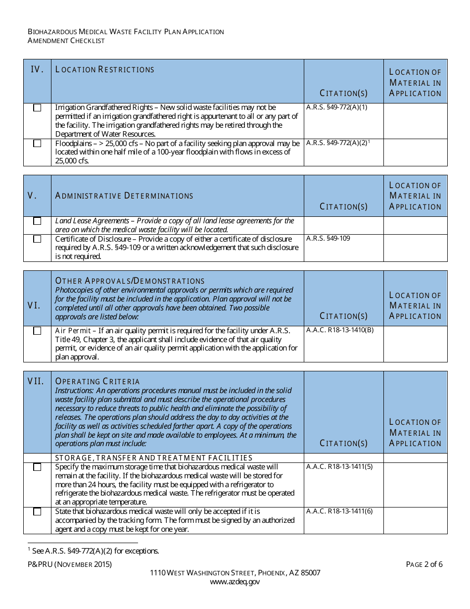 ADEQ Form P&PRU - Fill Out, Sign Online and Download Fillable PDF ...