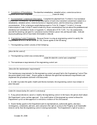 Declaration of Environmental Use Restriction for Property With Engineering Control - Arizona, Page 2