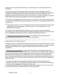 Declaration of Environmental Use Restriction for Property With Engineering Control and Non-residential Restriction - Arizona, Page 3