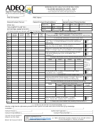 Document preview: ADEQ Form DWAR16D Drinking Water Analysis Reporting Form - Chlorine Dioxide/Chlorite - Daily - Arizona