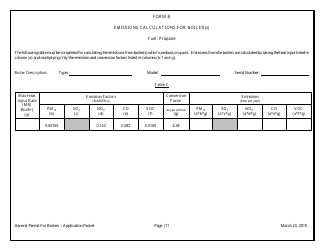 General Permit Application Packet - Boilers - Arizona, Page 13
