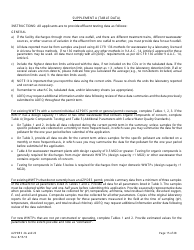 AZPDES Form 2A/2S Arizona Pollutant Discharge Elimination System Application - Arizona, Page 15