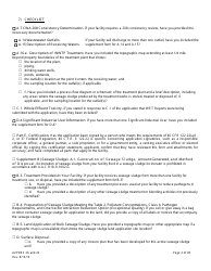 AZPDES Form 2A/2S Arizona Pollutant Discharge Elimination System Application - Arizona, Page 2