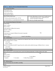 AZPDES Form 2A/2S Arizona Pollutant Discharge Elimination System Application - Arizona, Page 3