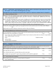 AZPDES Form 2A/2S Arizona Pollutant Discharge Elimination System Application - Arizona, Page 9