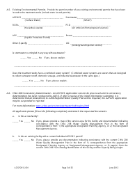 AZPDES Form AZGP2012-001 Notice of Intent (Noi) Form for Infrequent Discharges of Domestic Wastewater to Waters of the United States - Arizona, Page 3