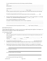 AZPDES Form AZGP2012-001 Notice of Intent (Noi) Form for Infrequent Discharges of Domestic Wastewater to Waters of the United States - Arizona, Page 7