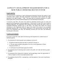 Capacity Development Application for a New Public Water System - Arizona, Page 3
