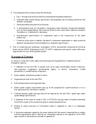 Capacity Development Application for a New Public Water System - Arizona, Page 4