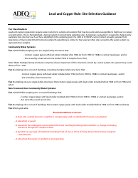 ADEQ Form LCR-C Lead &amp; Copper Compliance Sampling - Arizona, Page 3