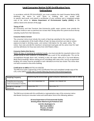 Lead Consumer Notice (Lcn) Form - Arizona, Page 3