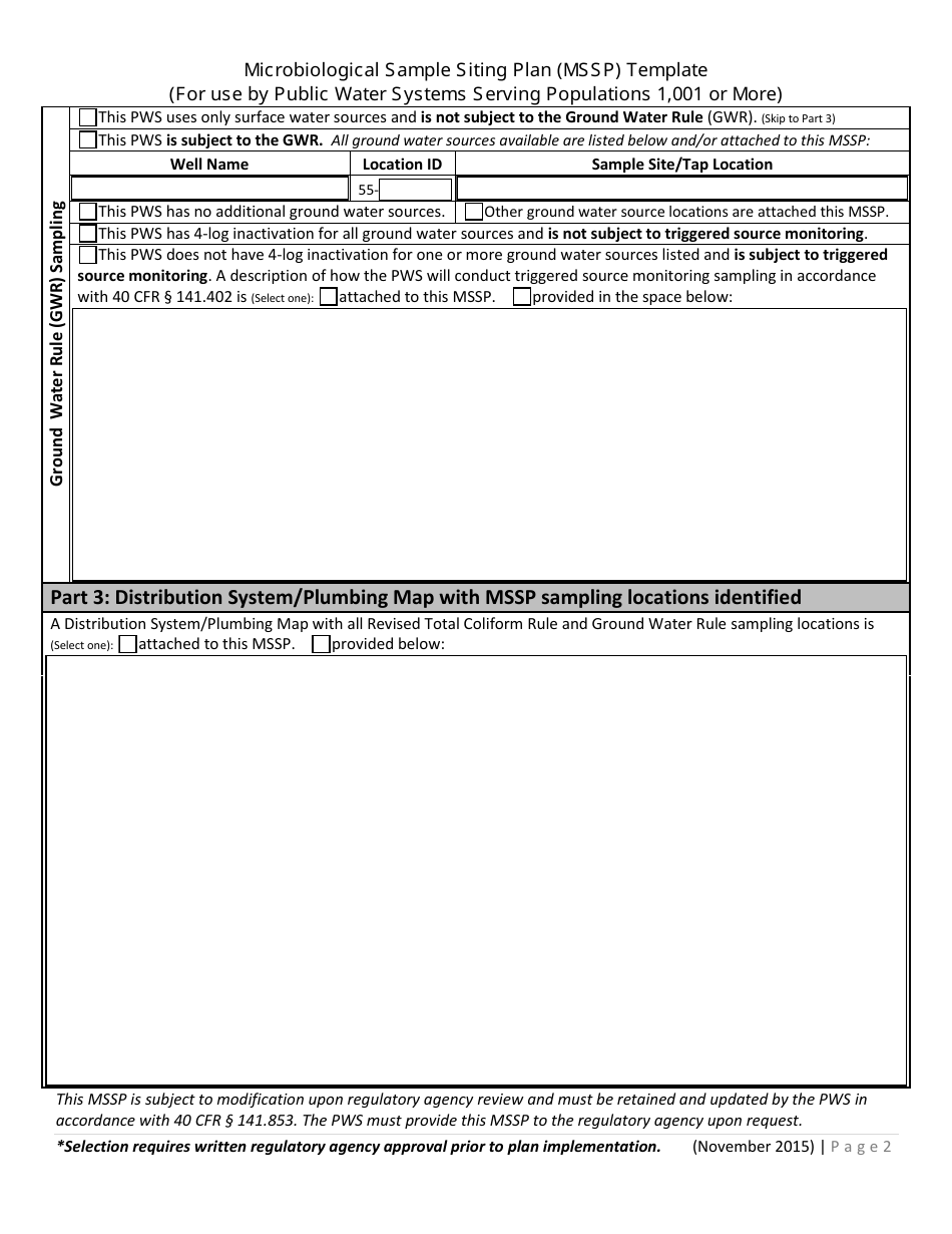 Revised Total Coliform Rule (Rtcr) - Microbiological Sample Siting Plan (Mssp) - Public Water Systems Serving 1001 or More People - Arizona, Page 2
