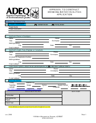 Approval to Construct Drinking Water Facilities Application Form - Arizona, Page 3