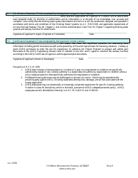 Approval to Construct Drinking Water Facilities Application Form - Arizona, Page 7