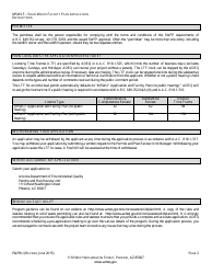 ADEQ Form P&amp;PRU Municipal Solid Waste Landfill Solid Waste Facility Plan Application - Arizona, Page 2
