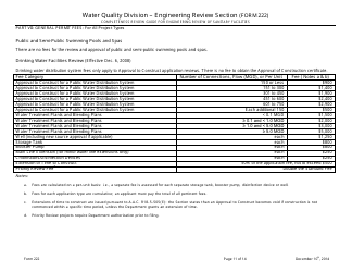 ADEQ Form 222 Water Quality Division - Engineering Review Section - Arizona, Page 11