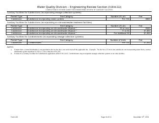 ADEQ Form 222 Water Quality Division - Engineering Review Section - Arizona, Page 14