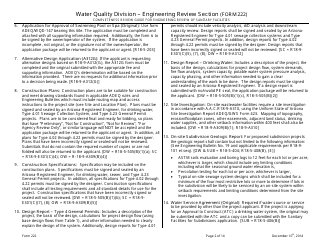 ADEQ Form 222 Water Quality Division - Engineering Review Section - Arizona, Page 2