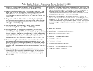 ADEQ Form 222 Water Quality Division - Engineering Review Section - Arizona, Page 4