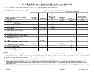 ADEQ Form 222 Water Quality Division - Engineering Review Section - Arizona, Page 5