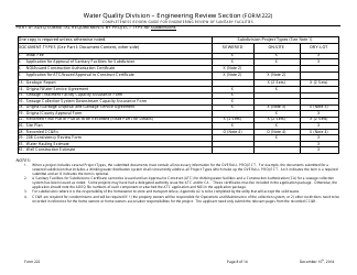 ADEQ Form 222 Water Quality Division - Engineering Review Section - Arizona, Page 8