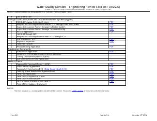 ADEQ Form 222 Water Quality Division - Engineering Review Section - Arizona, Page 9