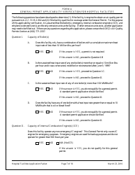 General Permit Application Packet for Hospital Facilities - Arizona, Page 7