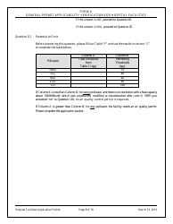 General Permit Application Packet for Hospital Facilities - Arizona, Page 8