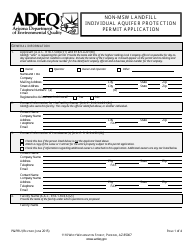ADEQ Form P&amp;PRU Non-msw Landfill Individual Aquifer Protection Permit Application - Arizona, Page 3