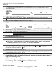 ADEQ Form P&amp;PRU Non-msw Landfill Individual Aquifer Protection Permit Application - Arizona, Page 4