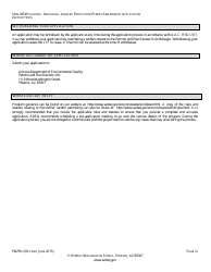 ADEQ Form P&amp;PRU Non-msw Landfill Individual Aquifer Protection Permit Amendment Application - Arizona, Page 3