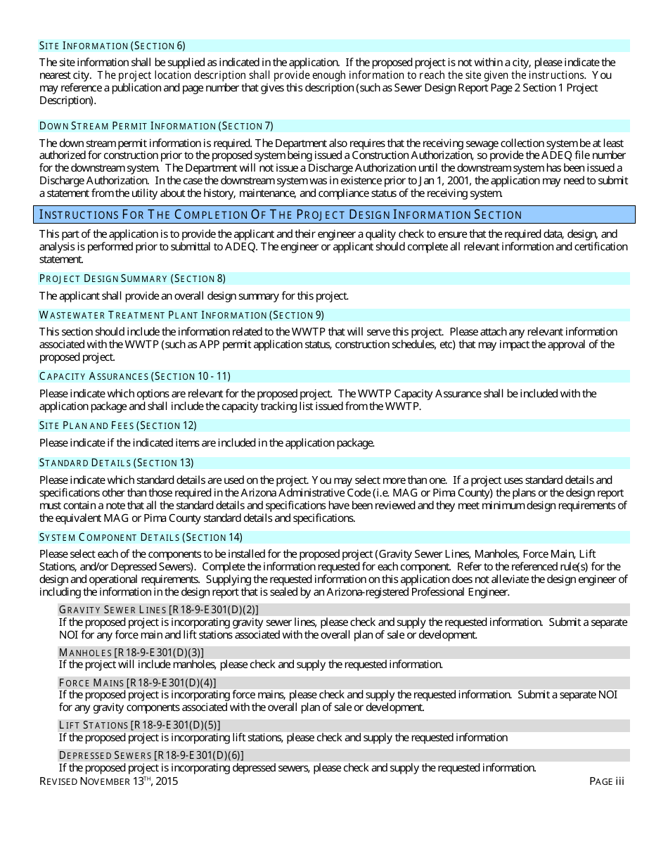 Engineering Review - Notice of Intent to Discharge - Sewage Collection System (4.01 Gp) - Arizona, Page 3
