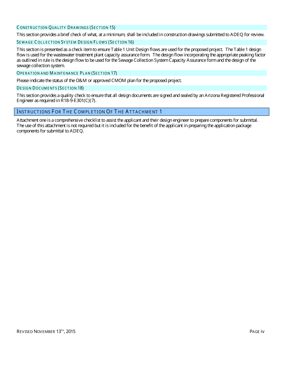 Engineering Review - Notice of Intent to Discharge - Sewage Collection System (4.01 Gp) - Arizona, Page 4