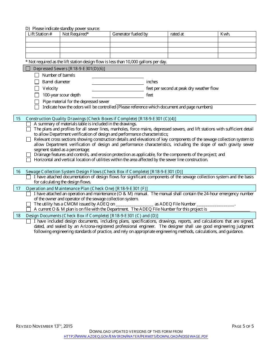 Engineering Review - Notice of Intent to Discharge - Sewage Collection System (4.01 Gp) - Arizona, Page 9