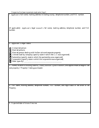 Prospective Purchaser Agreement Application Form - Arizona, Page 3
