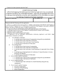Prospective Purchaser Agreement Application Form - Arizona, Page 7