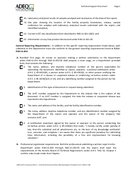 Ust Corrective Action - Initial Site Characterization (90 Day) Report Checklist - Arizona, Page 2