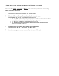Underground Storage Tank (Ust) Financial Responsibility Form - Arizona, Page 2