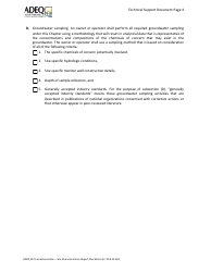 Ust Corrective Action - Site Characterization Report Checklist - Arizona, Page 4