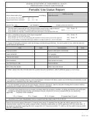 Document preview: Periodic Site Status Report Form - Arizona
