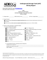 ADEQ Form UST-264 Document Submittal Form - Arizona, Page 3