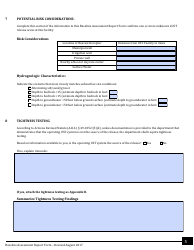 Underground Storage Tank (Ust) Baseline Assessment Report Form - Arizona, Page 5