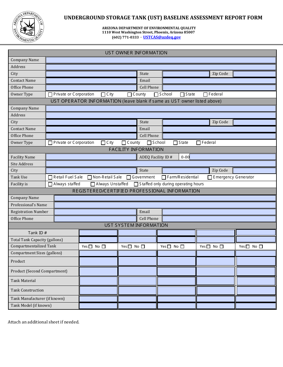 Baseline Report Template