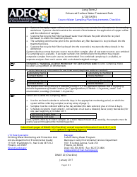 ADEQ Form DWAR20 (CHECKLIST) Source Water Sampling Plan Requirements Checklist - Long Term 2 Enhanced Surface Water Treatment Rule - Arizona, Page 2
