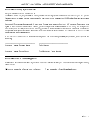 Application Form for Ust Noncorrective Action for Baseline Assessment - State Lead Program - Arizona, Page 3