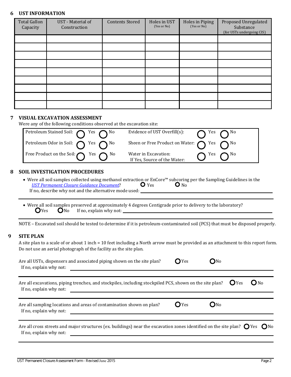 Arizona Ust Permanent Closure Assessment Report Form - Fill Out, Sign ...